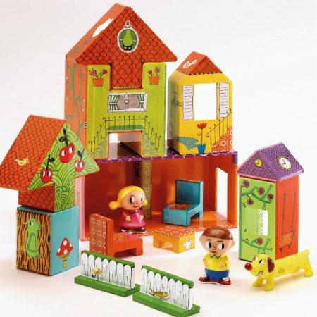 Poppenhuis bouwblokken Djeco